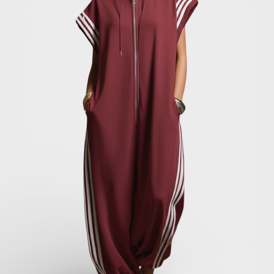 Valeria™ Zip Neck Jumpsuit